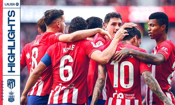 Highlights Atlético de Madrid 5-0 Las Palmas
